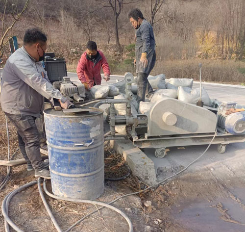黔江路面下沉注浆